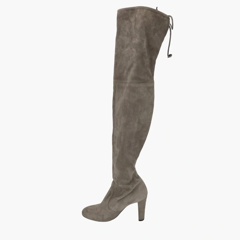 Stuart Weitzman Gray Suede Highland‎ Boot